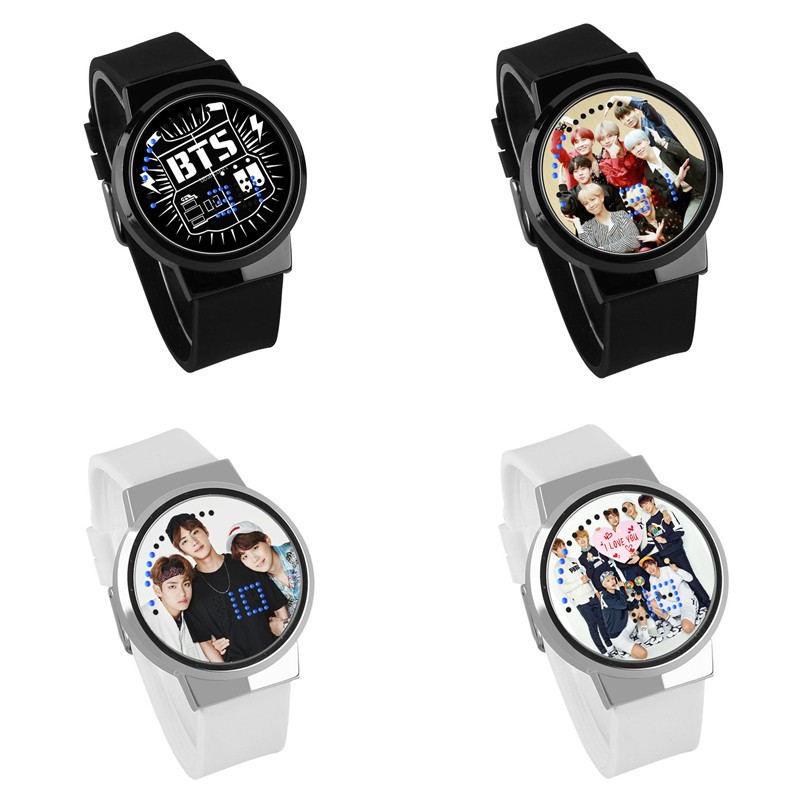 Kpop BTS Watch LED Waterproof Fashion Luminous Wristwatch | Shopee