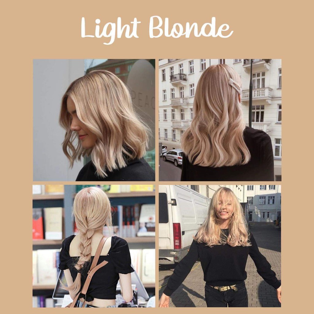 Light Blonde Hair Color W Bleaching Set Shopee Philippines