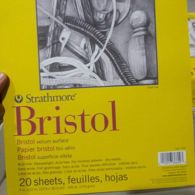 11x14 Strathmore 300 Series Bristol Vellum Pad 20 Sheets 342-111 