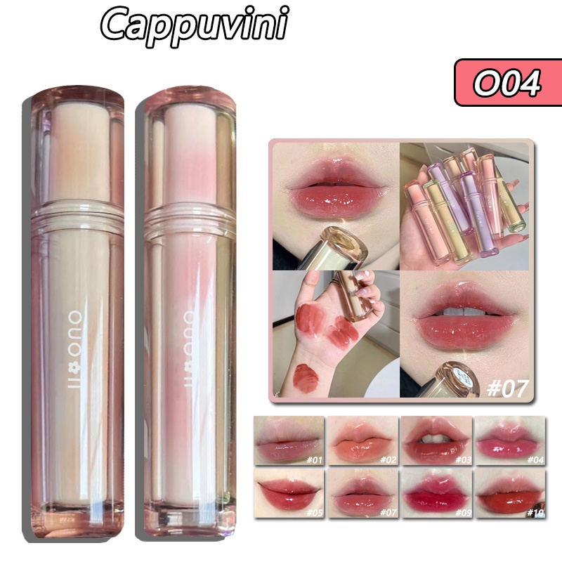 Cappuvini Iced Tea Glazed Mirror Long-Lasting Moisturizing Lip Gloss 3G ...