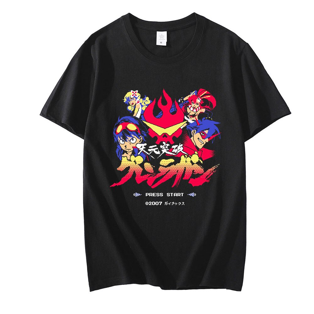 2022 Anime Tengen Toppa Gurren Lagann Simon Kamina Yoko Graphics T Tshirts Manga Tees