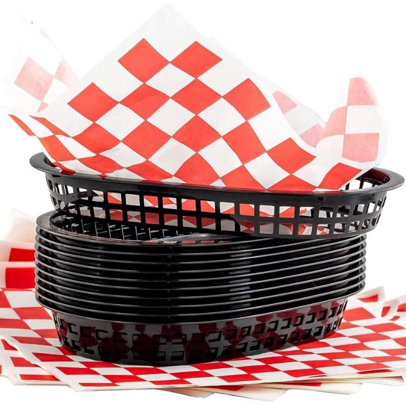 Food Tray Basket / French Fries Basket / Fast Food Basket / Burger