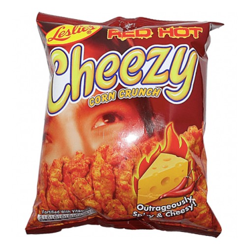 Leslie's Outrageously Cheezy Red Hot 70g [7Eleven] presyo ₱26