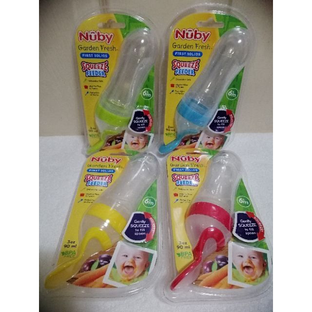 Nuby Silicone Squeeze Feeder Baby Feeding Bottle Shopee Philippines