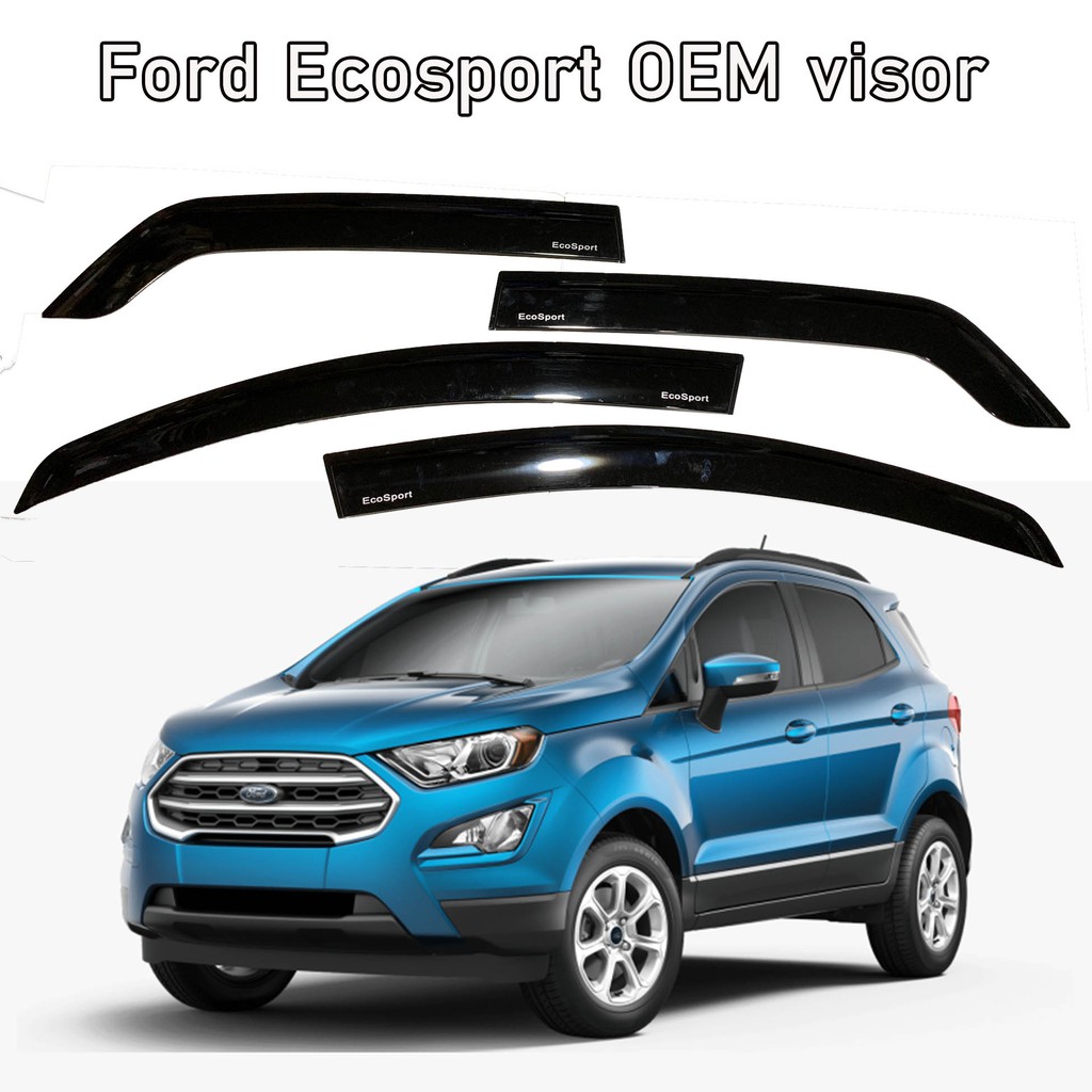 2016-2020 Ford EcoSport Rain Guard Window Door Sun Visor Black OEM ...