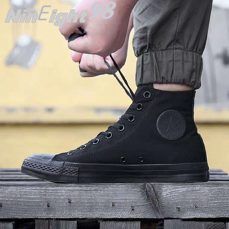 converse shoes high cut black