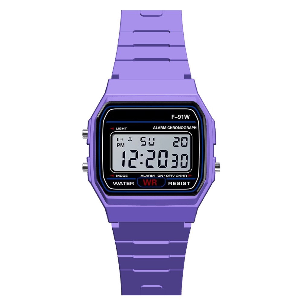 girls purple digital watch