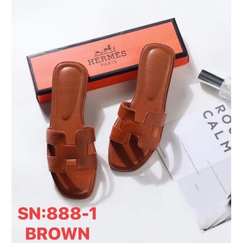 hermes slip on sandals