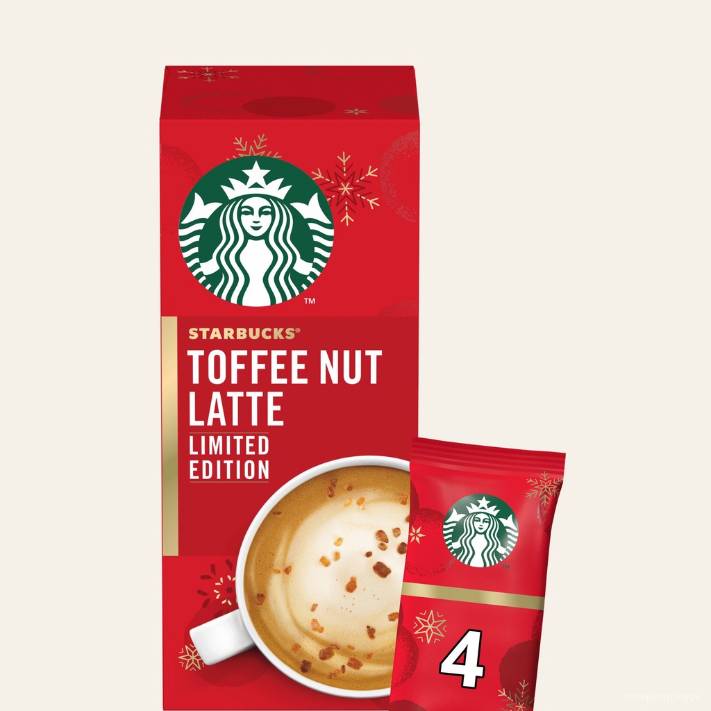 Starbucks Toffee Nut Latte Limited Edition Premium Coffee Mix 86g Box