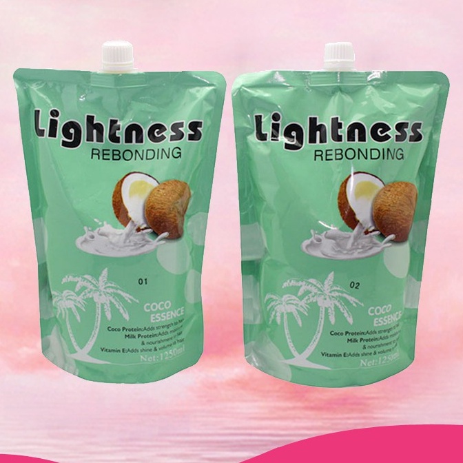 Lightness Coconut Pouch Hair Rebonding Cream 1250ML *2 Shopee Philippines