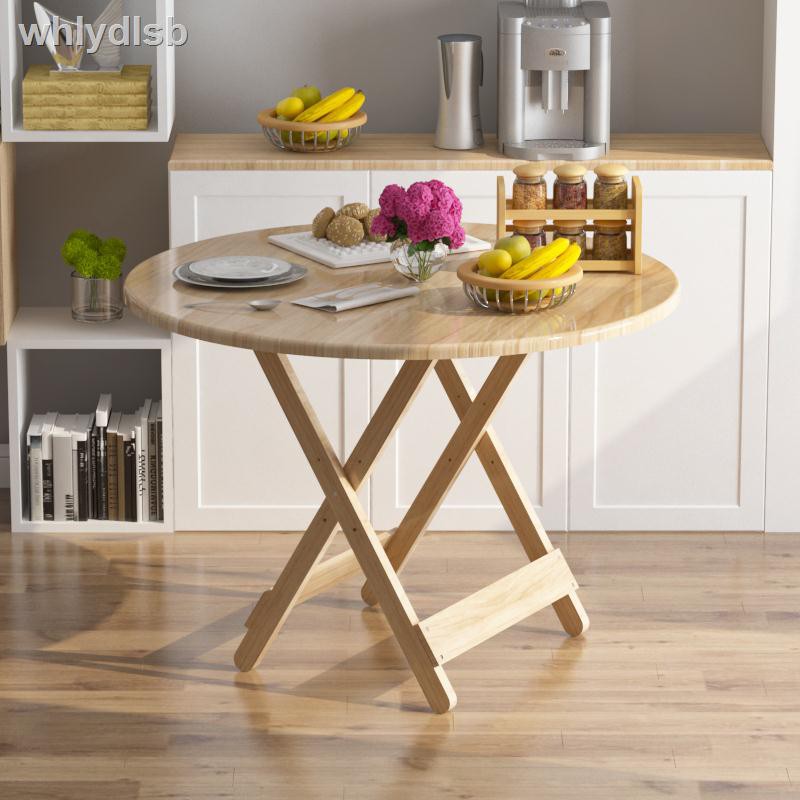 wood folding dining table