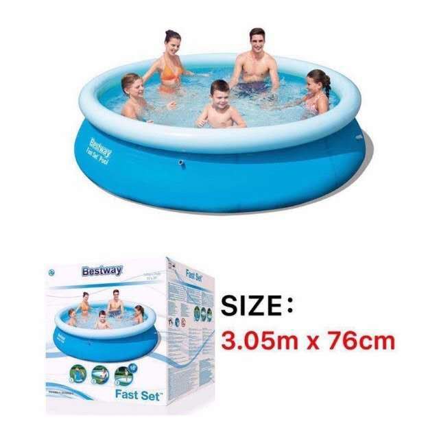 Homech family inflatable swimming pool with pump Shopee Philippines