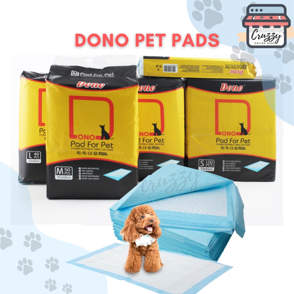 S M L XL Dono Pet training pee pads Urine pads pack Potty training