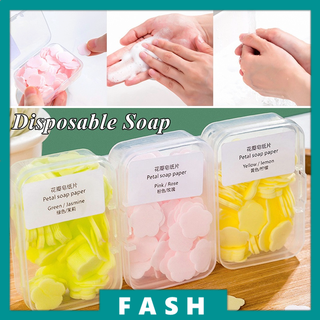 Soap Piece Travel Portable Hand Washing Piece Student Soap Paper Disposable Petal Soap Piece C1 #1