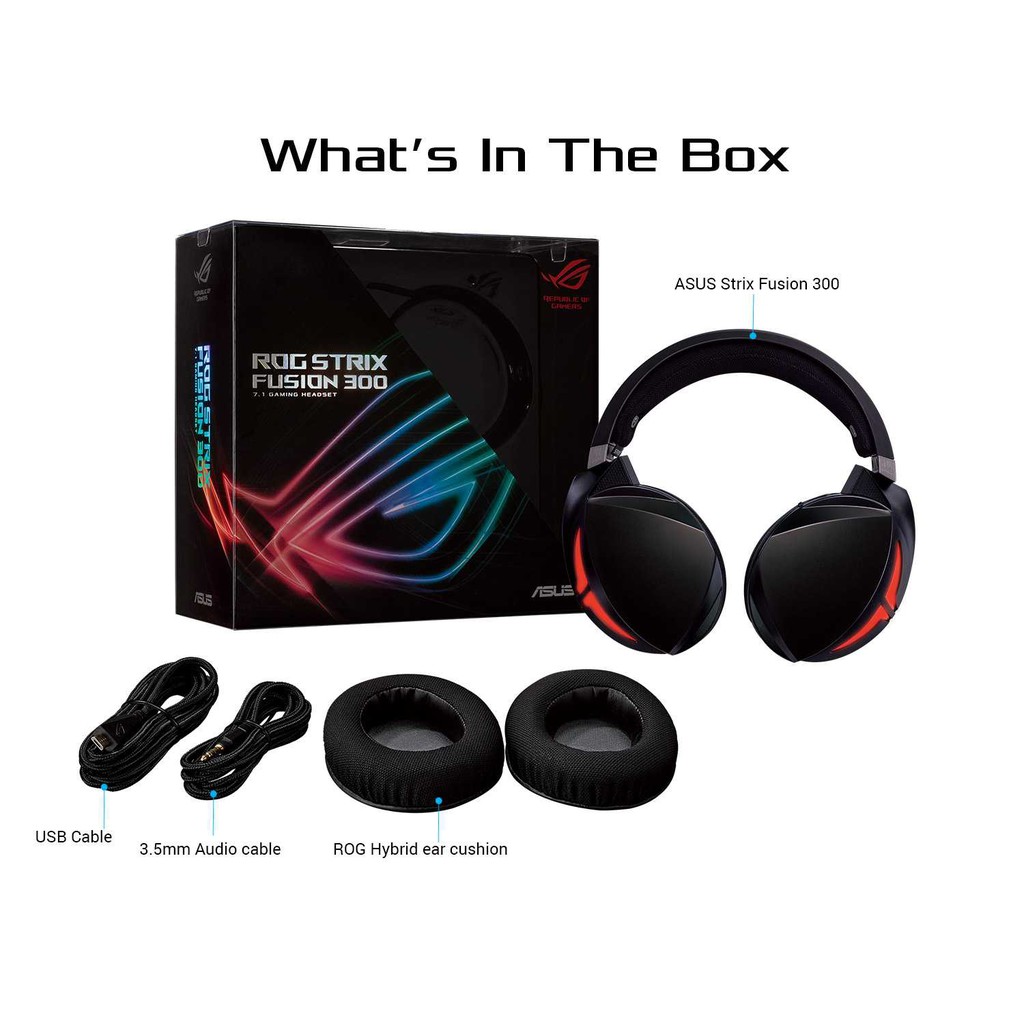 Asus Rog Strix Fusion 300 Gaming Headset Shopee Philippines