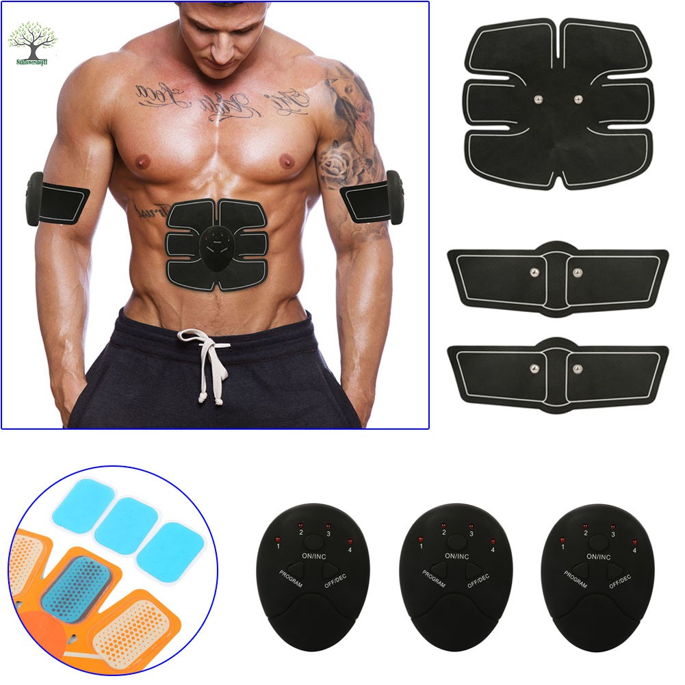 20X Gel Pads Sheet ABS Stimulator Trainer Abdominal Toning Belt Muscle Toner TB