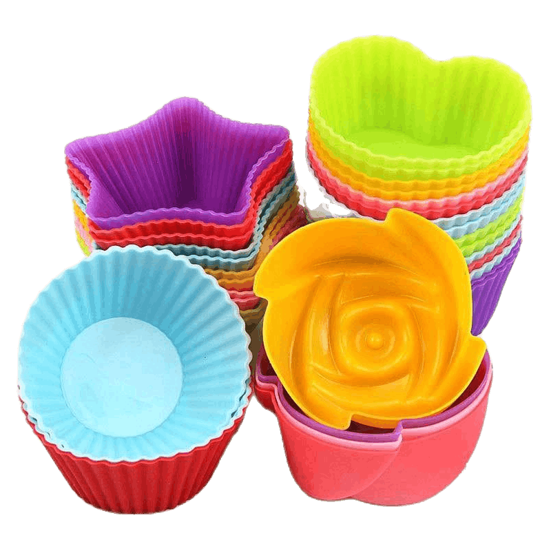 1pcs Silicone Cake Cup Muffin Cake Cup Pudding Mold Baking Cake Mould