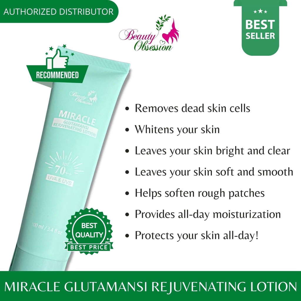 MIRACLE GLUTAMANSI LOTION with SPF70 100ML COD[FREE SHIPPING+CASHBACK ...
