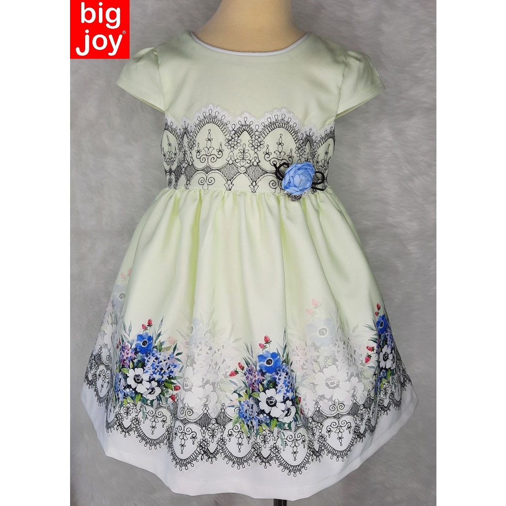 Big Joy 554294 Baby Casual Dress Green For Ages 3 months to 3 Years Old