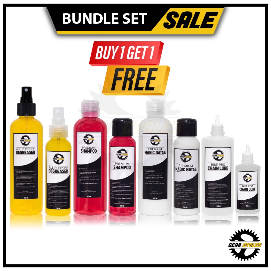 (Buy 1 Take 1) Bike Degreaser, Shampoo, Chain Lube, Magic Gatas, Helmet