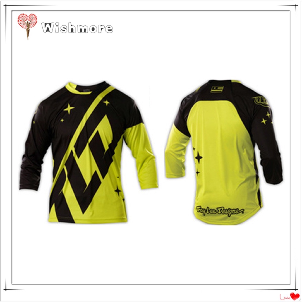 yellow long sleeve cycling jersey