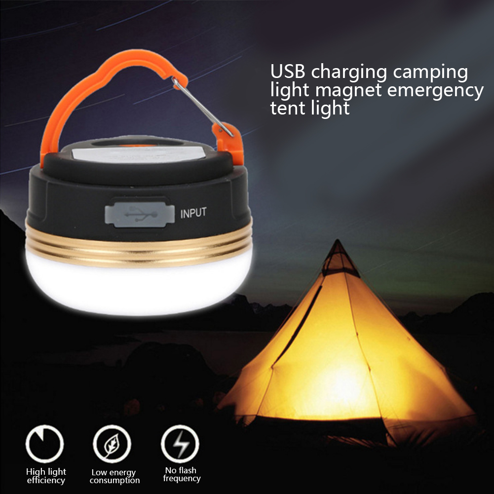 LED Camping Lights USB Rechargeable Portable Hanging Magnetic Camp Light for Hiking Camping Lantern 