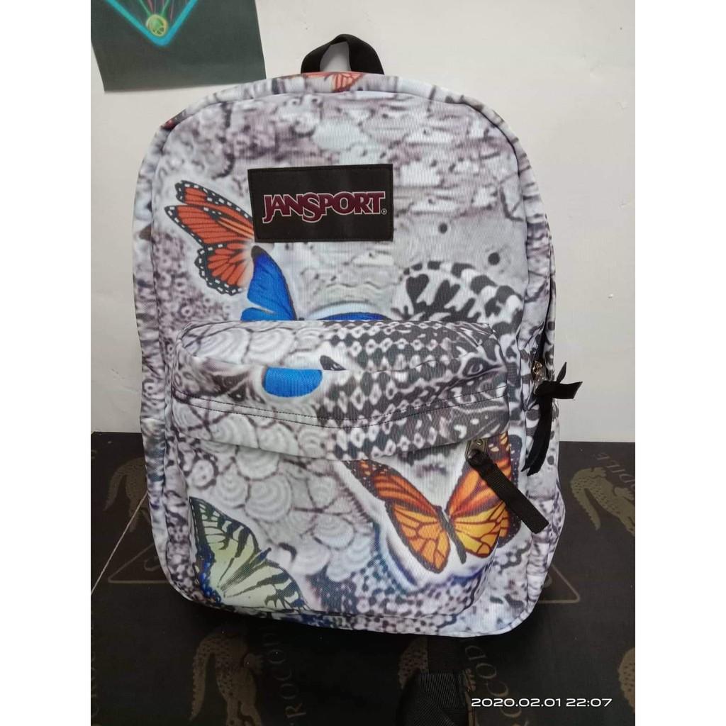 butterfly jansport backpack