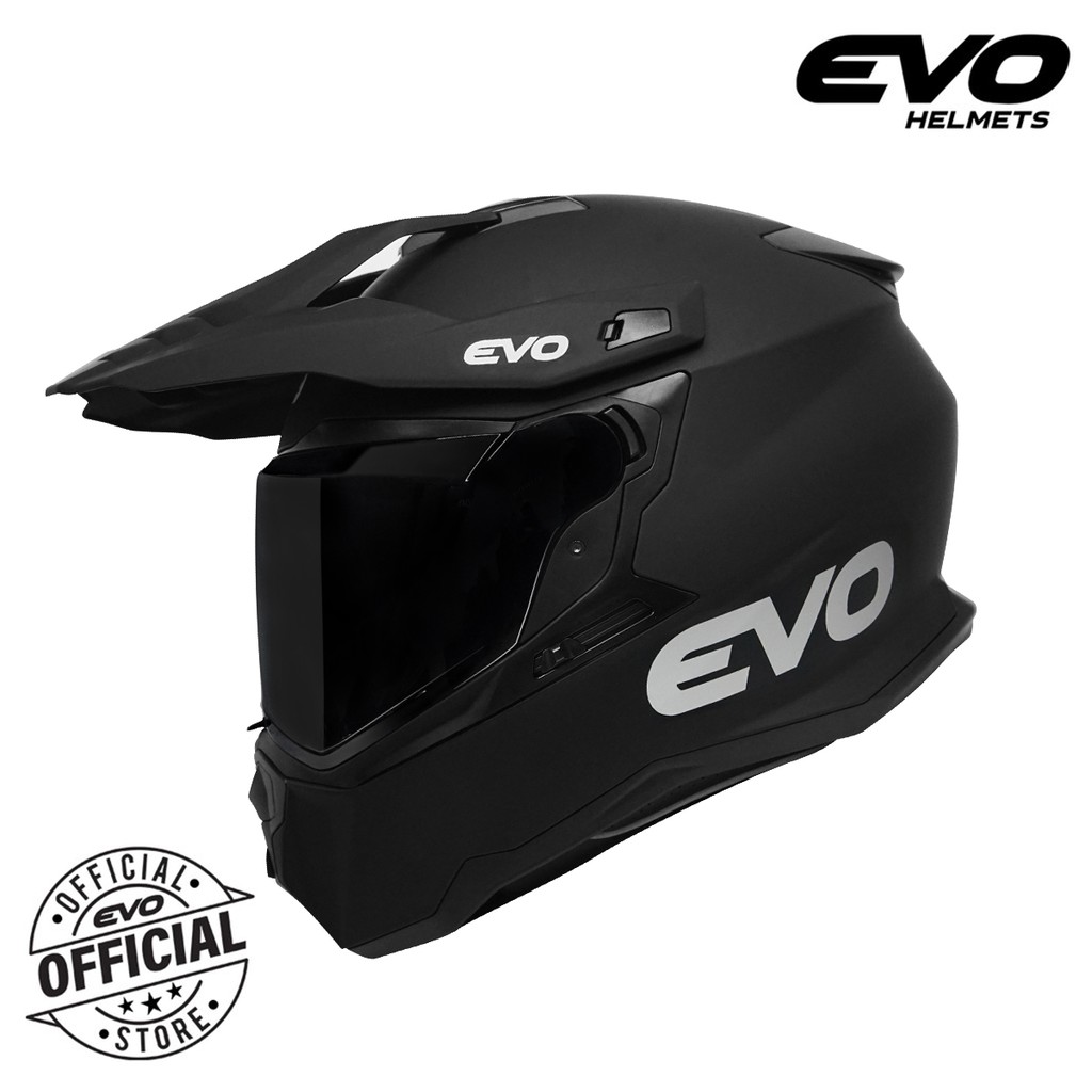 Evo Dx 7 Plain Dual Sport Full Face Helmet Shopee Philippines