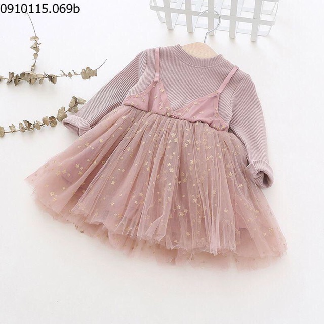 Princess dress Dudu cream is earth pink for girls (With real pictures ...