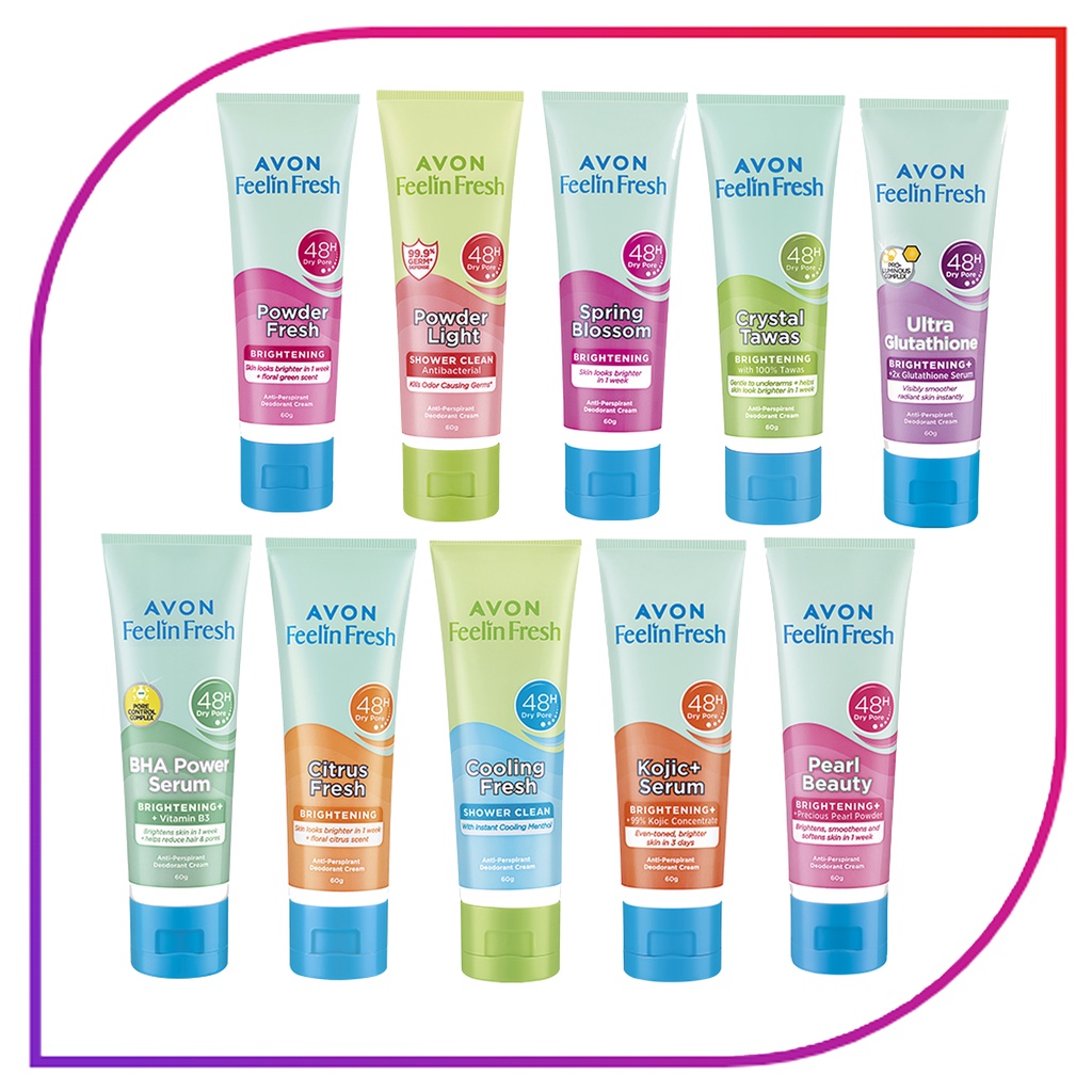 Avon Feelin Fresh Quelch AntiPerspirant Deodorant Cream 60 G Shopee