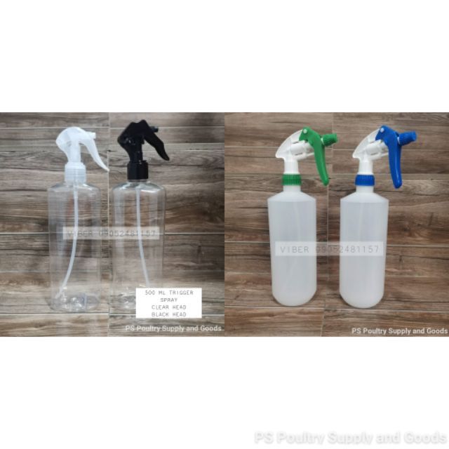 Trigger Spray Bottle 500 mL 1L (For Alcohol Spray