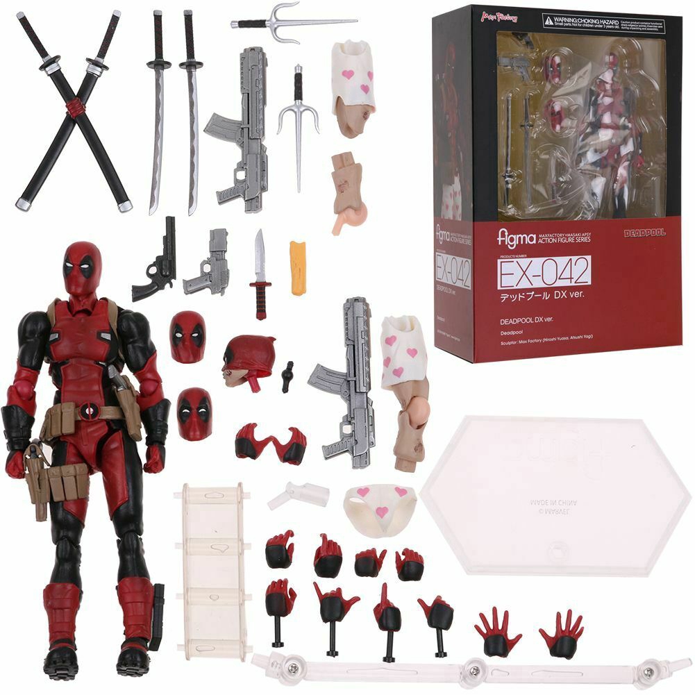 PVC Action Figure Toy Collection Gifts IN BOX Figma EX-42 X-Men Deadpool DX Ver 