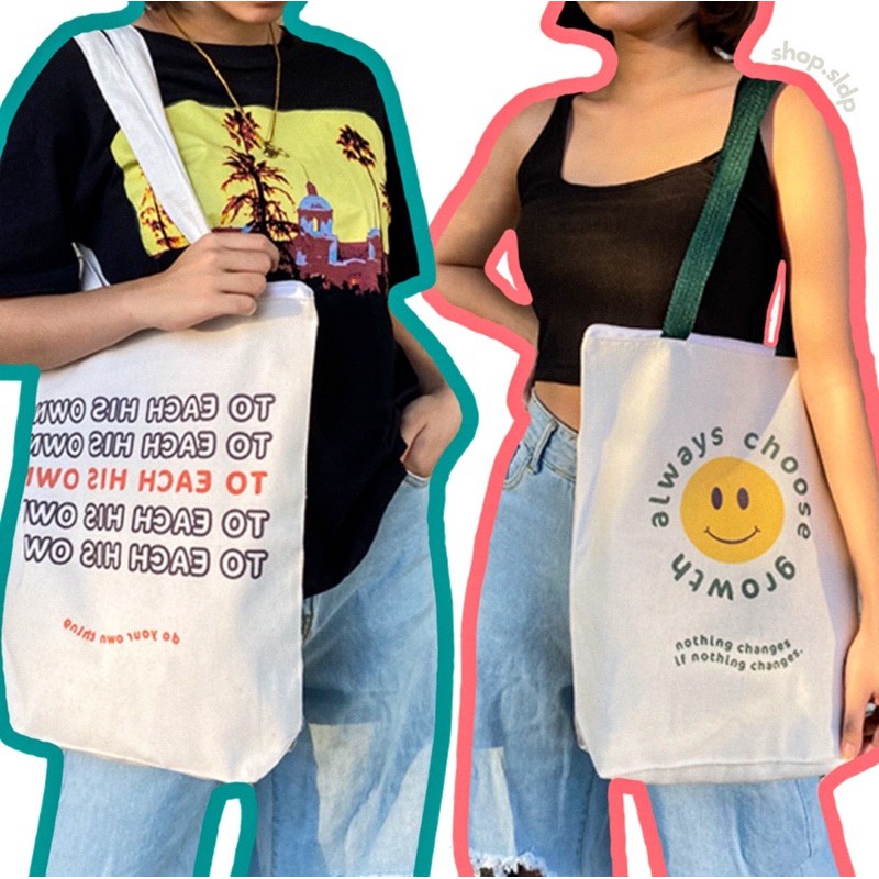 aesthetic tote bag design