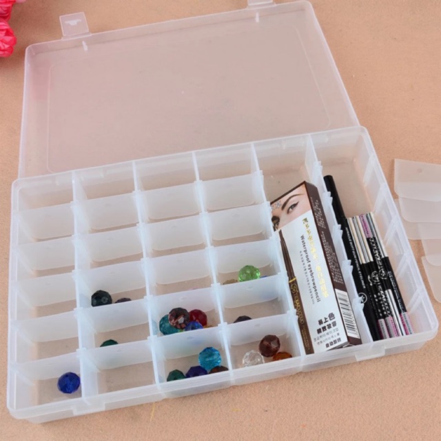 36 Slots Storage Plastic Organizer Adjustable Box Shopee Philippines
