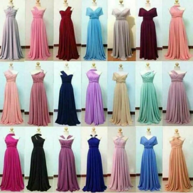 infinity dress colours