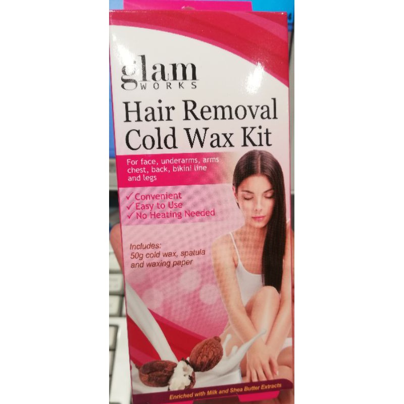 Glamworks Hair removal cold wax kit 50g Shopee Philippines