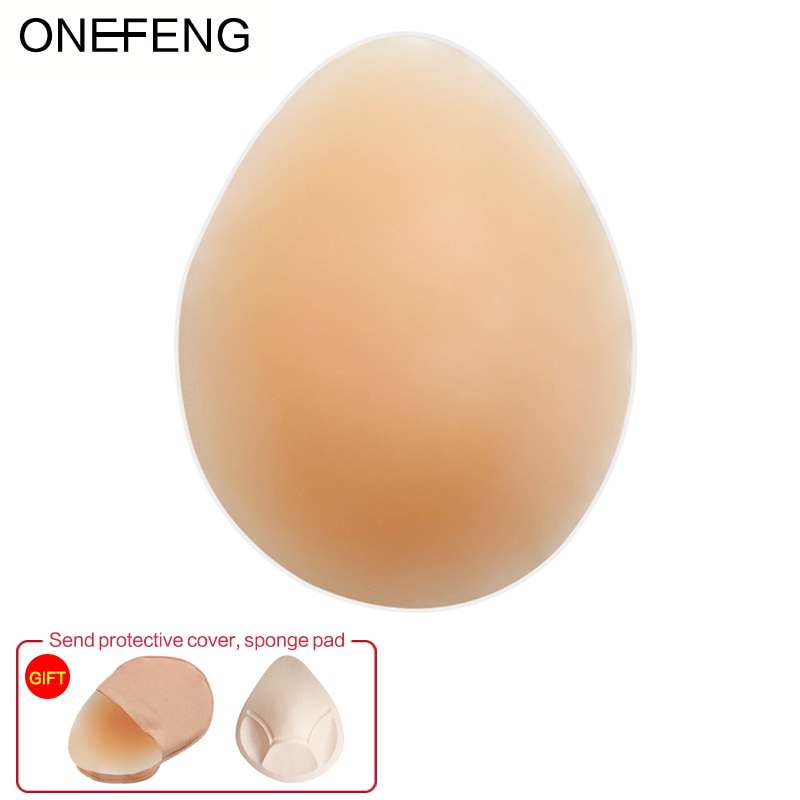 Onefeng Hot Selling Silicone Fake Breast Form Soft And Beautiful Women Artificial Boob 200 1000g