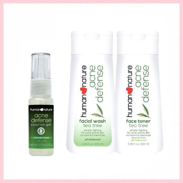 human nature tea tree facial wash