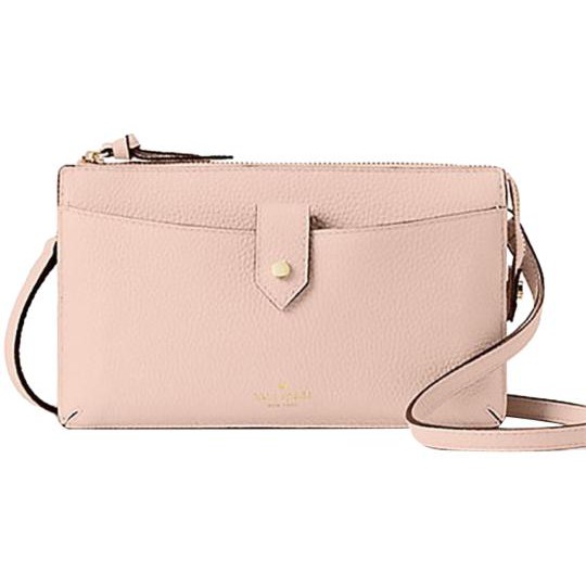 Kate Spade Alegra Larchmont Avenue Leather Crossbody Wallet-WARMVELLUM |  Shopee Philippines