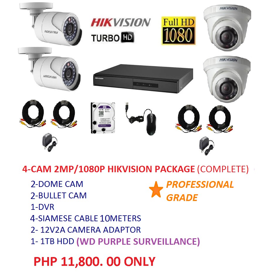 hikvision 1080p camera price