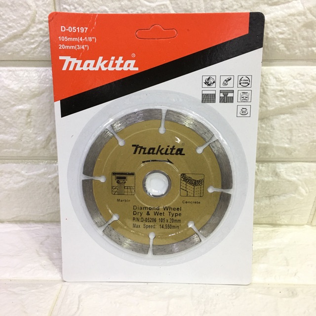 Makita Diamond Cutting Wheel 4" (Wet and Dry) Shopee Philippines