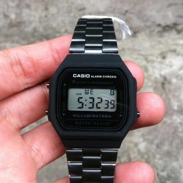 casio matte black watch
