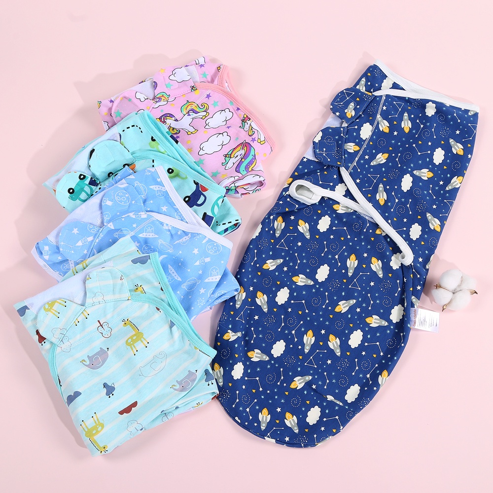 Instant swaddle newborn Cotton sleeping bag baby swaddle me blanket