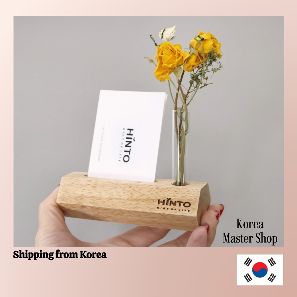 Customised gift Imprinted Business card holder + Vase Shopee Philippines