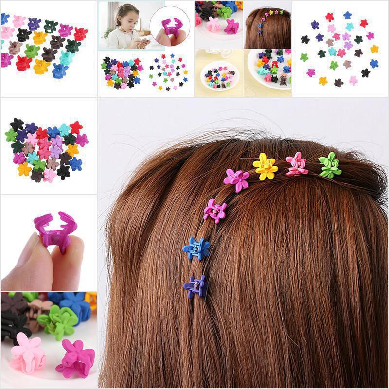 SKPH 30pcs Mix Colored Girl Kids Baby Mini Flower Hair Claw Jaw Clip Hair  Accessories shakang | Shopee Philippines