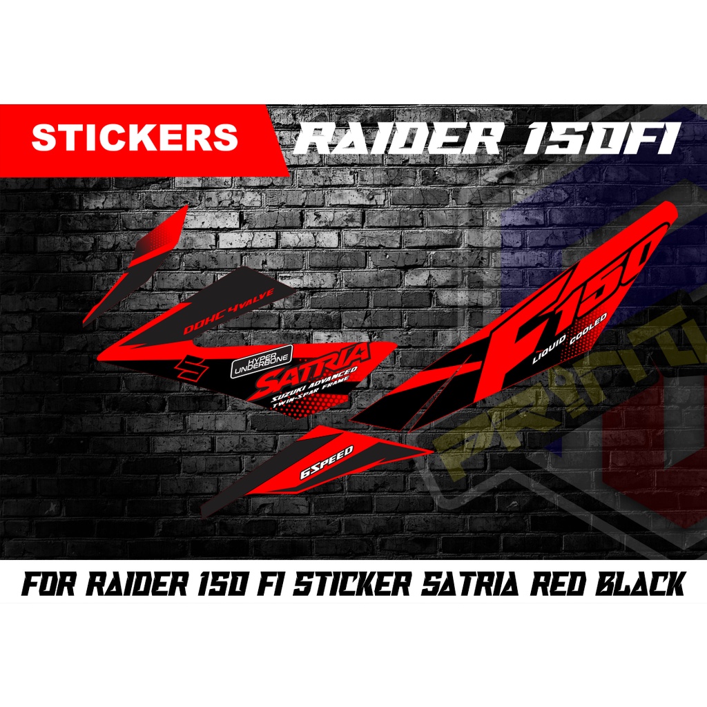 Raider 150 fi sticker decals malaysian concept Shopee Philippines