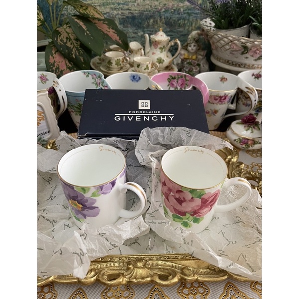 GIVENCHY PARIS FLORAL COUPLE MUGS Shopee Philippines