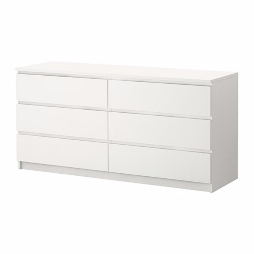 Ikea Malm Chest Of 6 Drawer Wide White Shopee Philippines