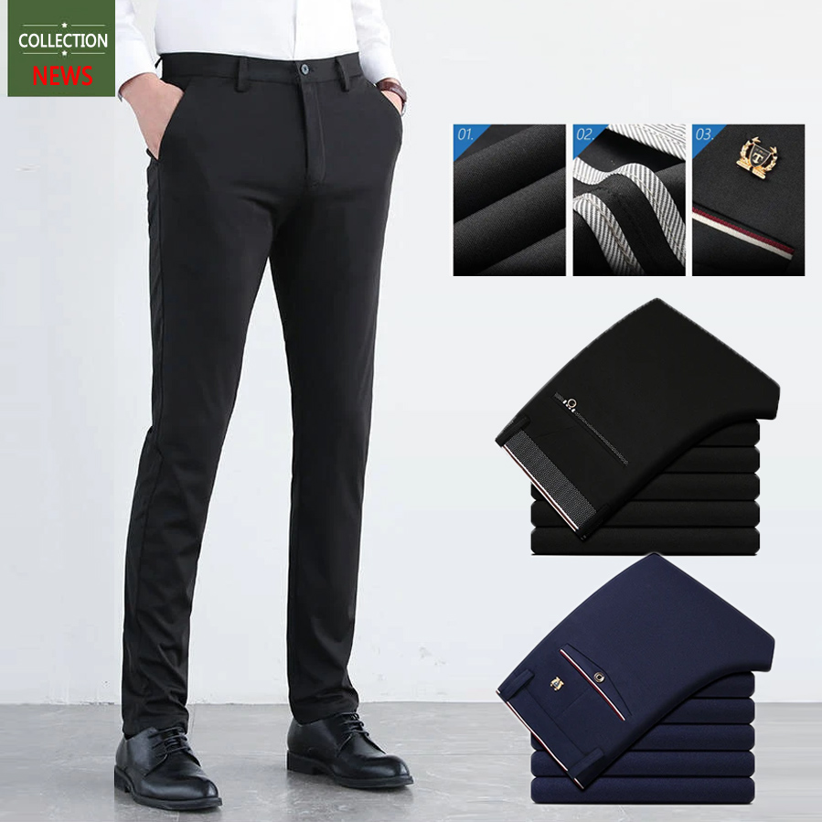 thin black trousers