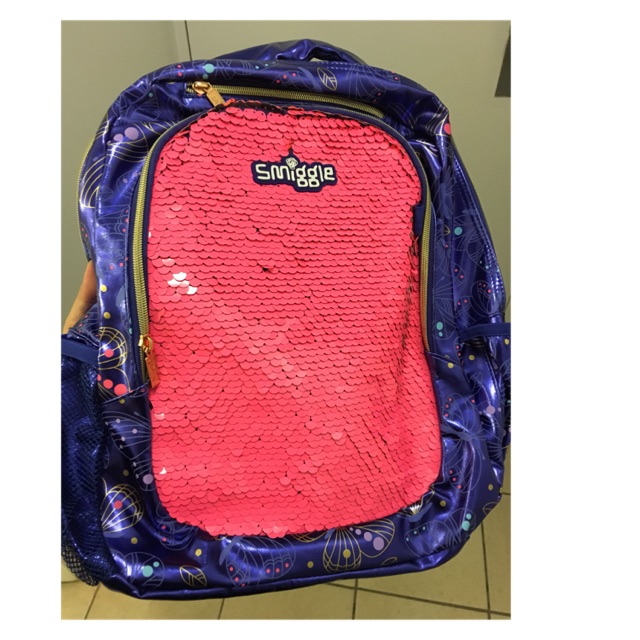 smiggle backpack sequins